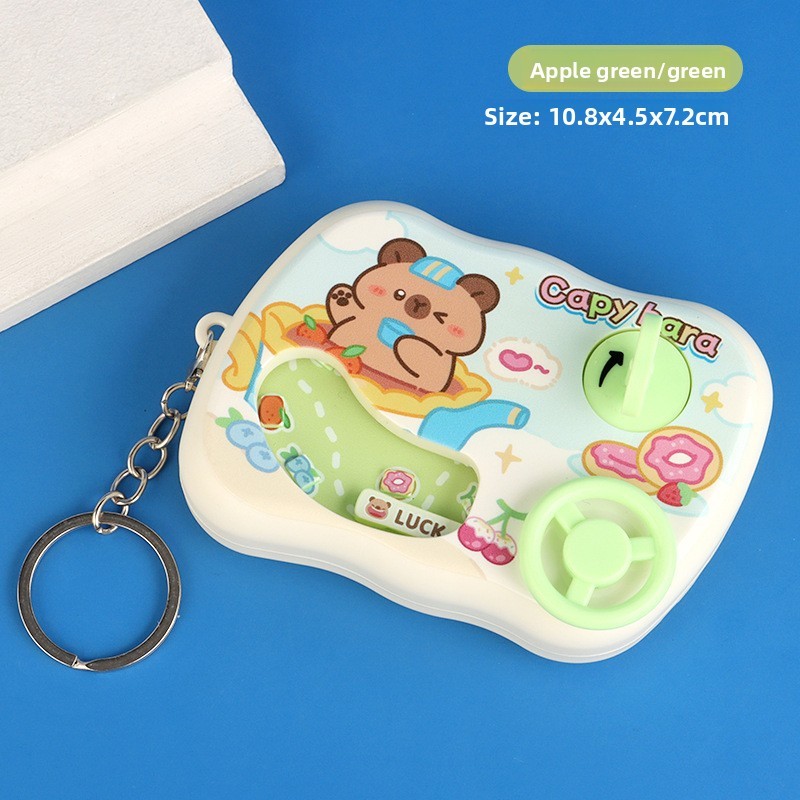 Gấu Dễ Thương Capybara Hoạt Hình In Vô Lăng Thử Thách Bảng Điều Khiển Trò Chơi Mặt Dây Chuyền Cho Trẻ Em Tặng Và