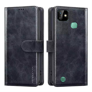 Ví Ốp Điện Thoại Cho Infinix Smart HD 2021 X612B Có Đựng Thẻ Từ Tính Lật Da Đứng Bảo Vệ Chống Sốc Bao Infinix Smart HD 2021