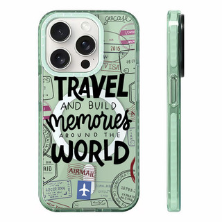 Du Lịch Vòng Quanh Thế Giới Ốp Lưng Sạc Từ Tính Không Dây Tương Thích Cho IPhone11 12 13 14 15 16ProMax Cover 16PLUS Silicon Mềm Trong Suốt Ốp Lưng Chống Sốc