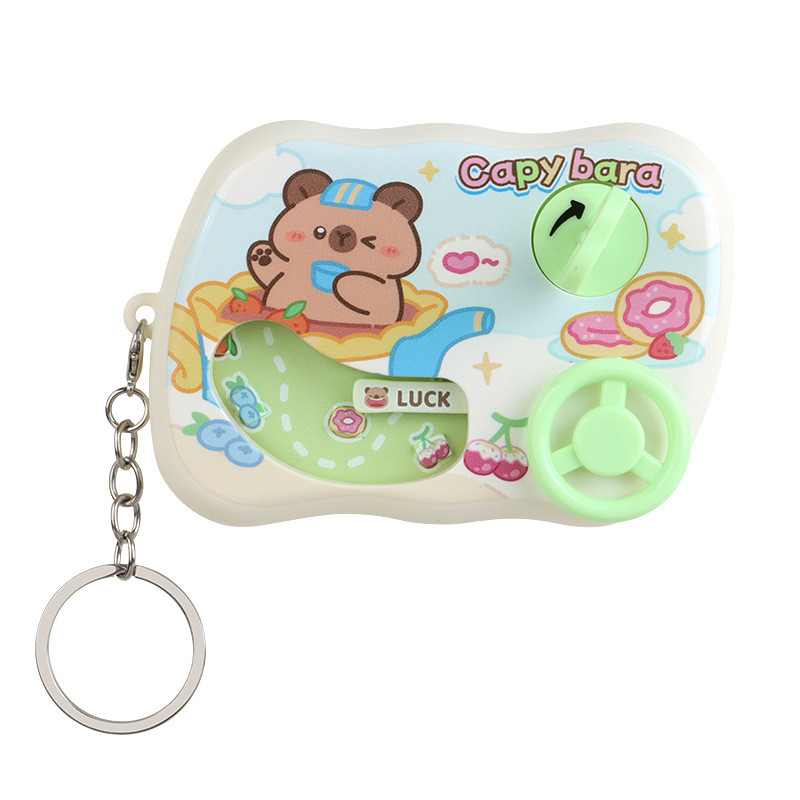 Gấu Dễ Thương Capybara Hoạt Hình In Vô Lăng Thử Thách Bảng Điều Khiển Trò Chơi Mặt Dây Chuyền Cho Trẻ Em Tặng Và