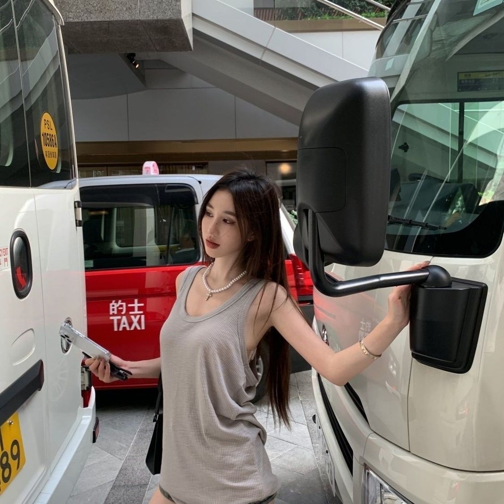 Lan ~ Size lớn 150kg Tính khí màu xám dáng rộng Áo yếm nữ mùa hè vừa phải bên trong thể thao thông thường Áo không tay