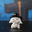 Bức tượng thỏ nhựa hoạt hình Halloween thú vị cho người trồng cây mọng nước và khu vườn Mini