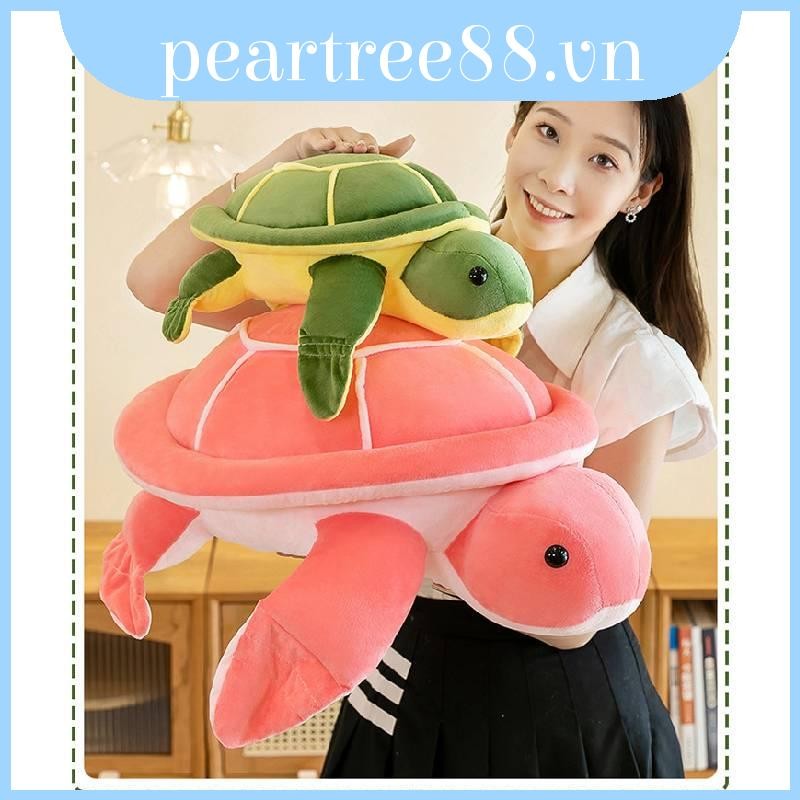 Lovable Rùa Xanh Plushie Ôm Gối Pp Cotton Đầy Biển Rùa Đồ Chơi Nhồi Bông