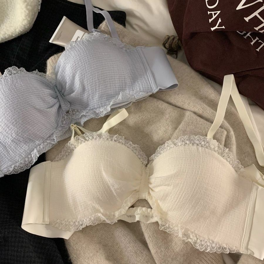 Lót Dày Nữ Ngực Nhỏ Tập Hợp Nhìn Lớn Flat Breasts Chuyên Dụng Palm Cup Không Vòng Thép