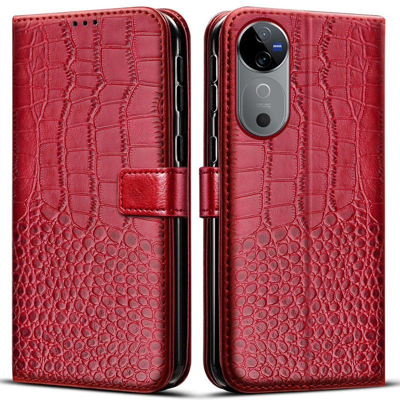 Dành Cho Vivo V40 5G Ốp Lưng Ví Đựng Thẻ Đứng Từ Tính Lật Da Bao Da Dành Cho Vivo V40 Pro 5G Ốp Lưng Điện Thoại