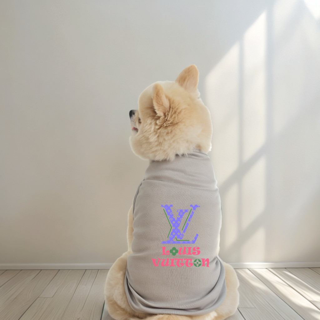 Quần Áo Thú Cưng Xuân Hè Mùa Thu Họa Tiết Thời Trang In Hình Chó Áo Vest Lưới Polyester Quần Áo Thoáng Khí