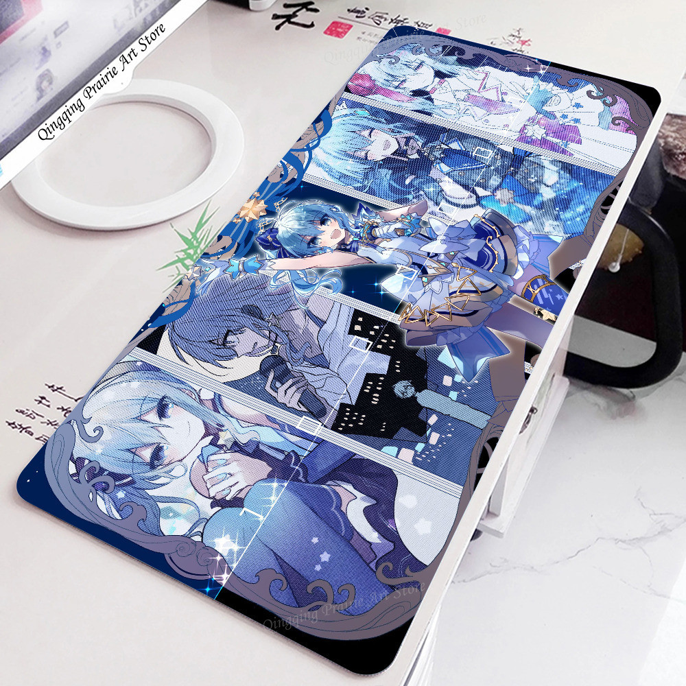 Hololive Hoshii Suisei Trò Chơi Anime Mousepad Chuột Thảm Để Bàn Có Miếng Lót Phụ Kiện Chơi Game Prime Gaming XXL