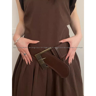 Have u desgin American Hot Girl Phong Cách Thắt Lưng Rộng Nữ Retro Merader Phong Cách Eo Hẹp Ôm Hơn Nhìn Phù Hợp Với Váy Tính Khí Thắt Lưng Cao Cấp