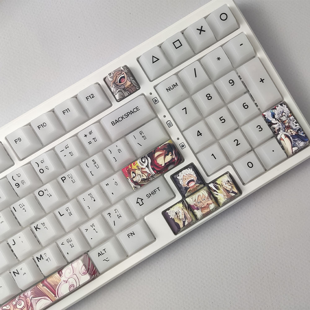 8 / 12 Chiếc Luffy Zoro Keycaps Anh Đào Hồ Sơ PBT Nhuộm Thăng Hoa Một ...