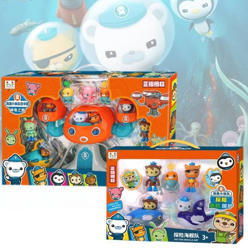 Xác Thực Thuyền Trưởng Octonauts Barnacles Peso Kwazii Sang Trọng Tượng Nhỏ Bộ Quà Tặng Bé Trai