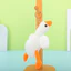 Móc khóa ngỗng trắng sang trọng cao cấp Soft Fluffy Duckling Charm Lý tưởng để làm quà tặng và sưu tập