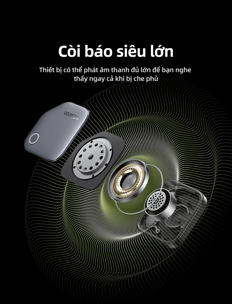 Ugreen Thẻ Thông Minh Định Vị Thông Minh Chống Mất Bluetooth5.0 Finder Airtag Theo Dõi Finder Định Vị cho iPhone 18 PM – ảnh mô tả chi tiết 6