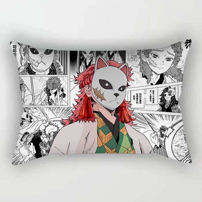 Gối Demon Slayer Tomioka Nezuko Zenitsu shinobu Anime Demon Slayer Gối Hai Chiều Hình Chữ Nhật Ký Túc Xá Trang Trí Phòng Gối Sofa Đệm Người Bạn Quà Tặng