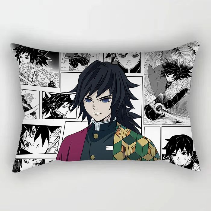 Gối Demon Slayer Tomioka Nezuko Zenitsu shinobu Anime Demon Slayer Gối Hai Chiều Hình Chữ Nhật Ký Túc Xá Trang Trí Phòng Gối Sofa Đệm Người Bạn Quà Tặng