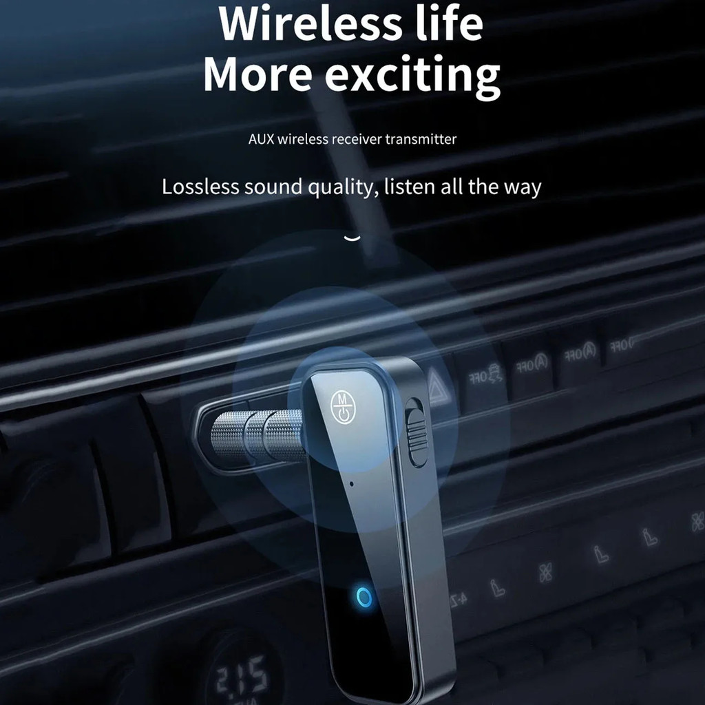 2025 Mới Bluetooth 6.0 Bộ Thu Âm Thanh Bộ Phát Gọi rảnh Tay 3.5 Mm AUX Jack USB Dongle Âm Nhạc Stereo Bộ Chuyển Đổi Không Dây Cho Tivi PC Xe Ô Tô Bộ