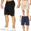 Quần short tập Yoga nam thoáng khí sành điệu có dây rút có thể điều chỉnh để mặc mùa hè thư giãn