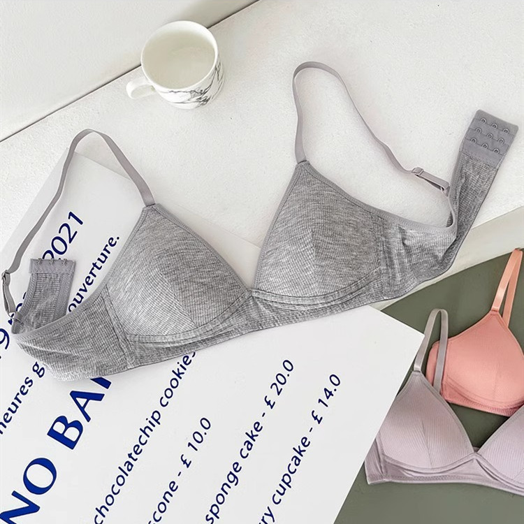[Sẵn sàng] Áo ngực Cotton nữ Quần lót nâng ngực nhỏ liền mạch mềm mại không dây cho bé gái Bralette Quần lót nữ