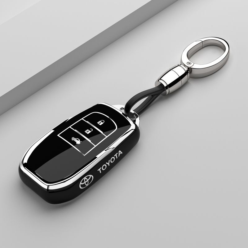 Chìa Khóa Ô Tô Móc Khóa Thích Hợp Cho Xe Toyota Chìa Khóa Highlander Relin Động Cơ Đôi Tràng Hoa Camry Lingfang Visa Cao Cấp Vỏ Khóa Túi Dành Cho Nữ
