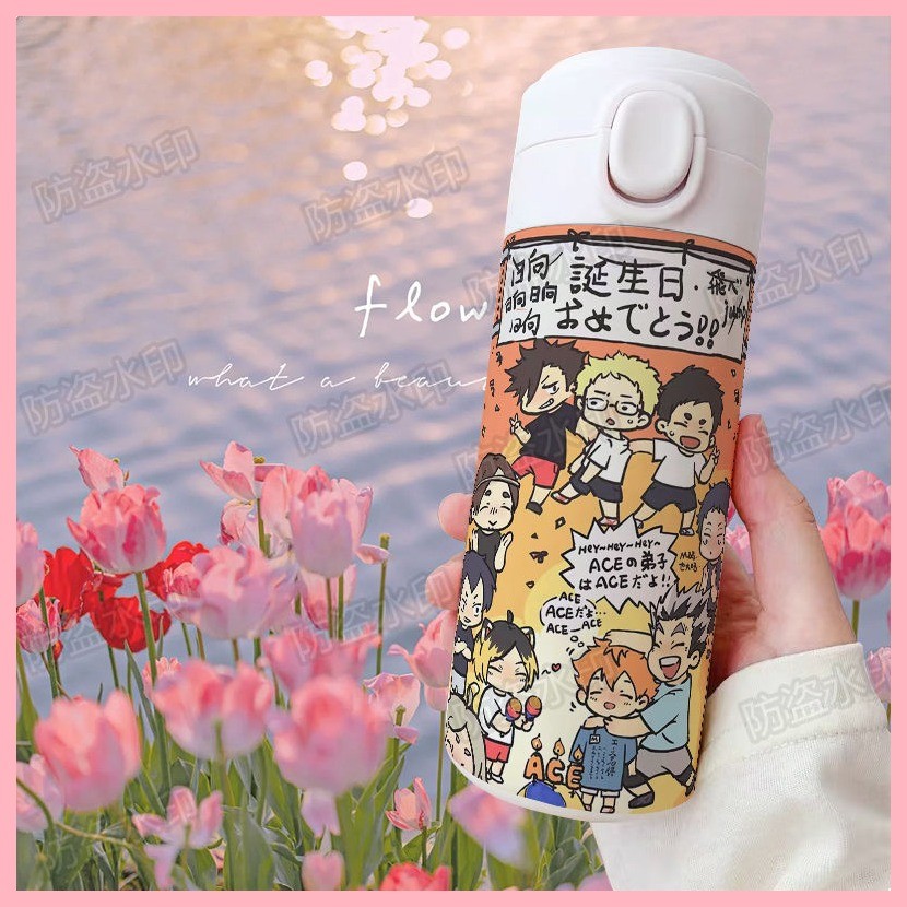 Cốc Nước Giữ Nhiệt Haikyuu Shoyo Hinata Kenma Kozume Kei Tsukishima Oikawa Tooru Bóng Chuyền Bé Trai Phiên Bản Q Cốc Giữ Nhiệt Dễ Thương Dung Tích Lớn Nhỏ Nhẹ Di Động ins Cốc Nước Thép Không Gỉ Giá Trị Cao