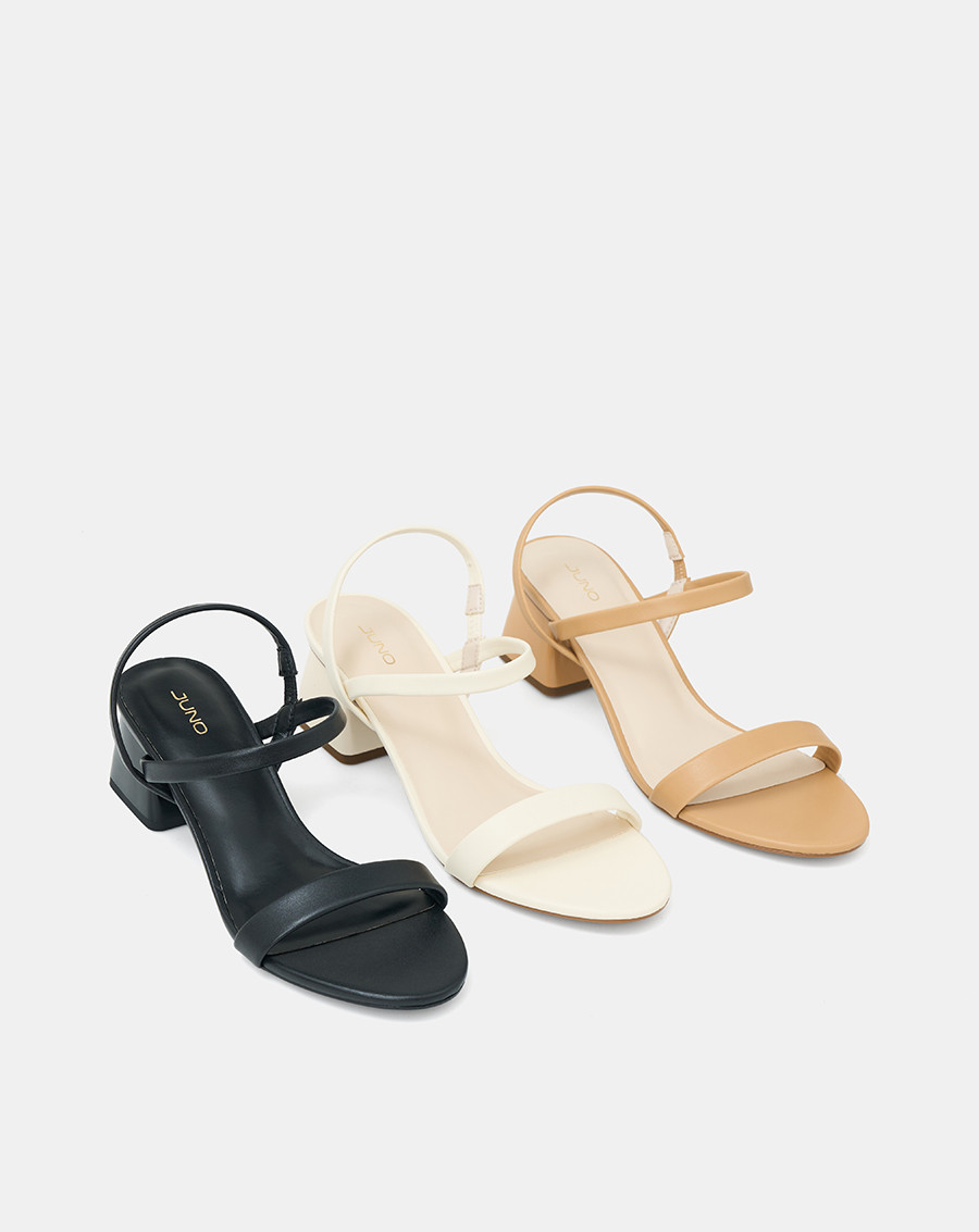 Mô tả Giày Sandal Nữ 5cm Thời Trang JUNO Gót Thấp Quai Ngang SD05112 - 4