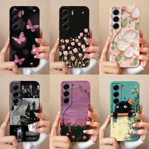 Vỏ Thiết Kế Mới Cho Tecno Camon 40 Pro 4G Vỏ Silicon Mềm Bảo Vệ Bướm Tím Đẹp Cho TecnoCamon40 40Pro 4G Vỏ Siêu Mỏng Capa