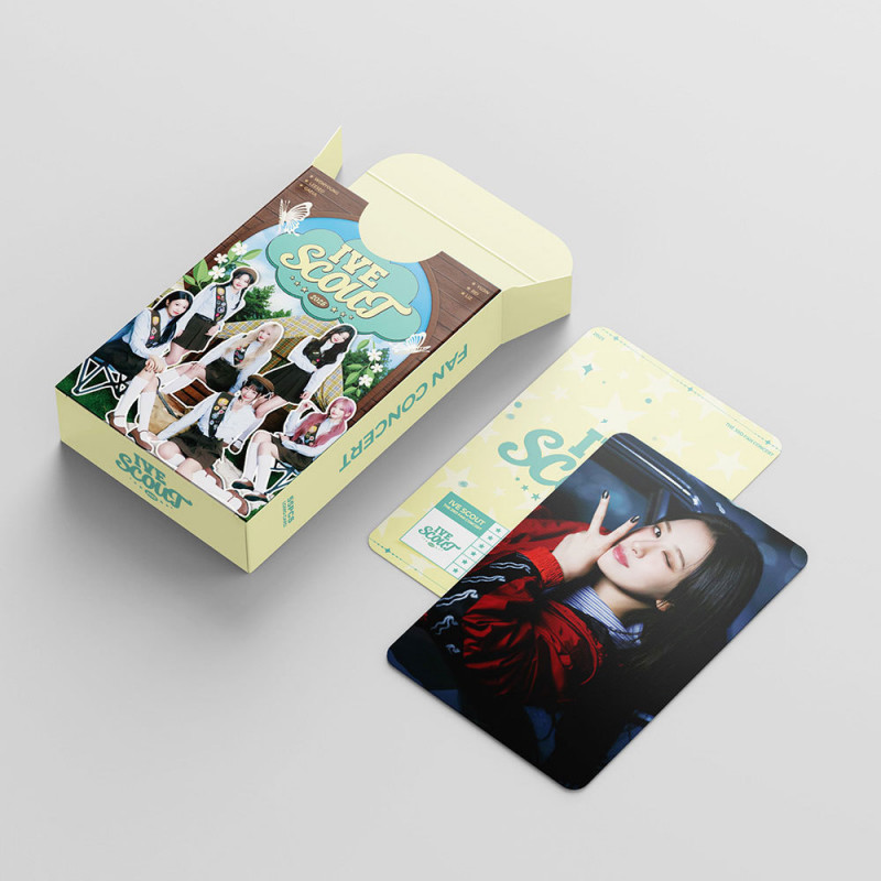 LINXX 55 Chiếc IVE SCOUT Album LOMO Card Set Kpop Girl Group IVE Photo Cards Người Hâm Mộ Bộ Sưu Tập Cao Cấp Làn Sóng Hàn Quốc Hàng Hóa
