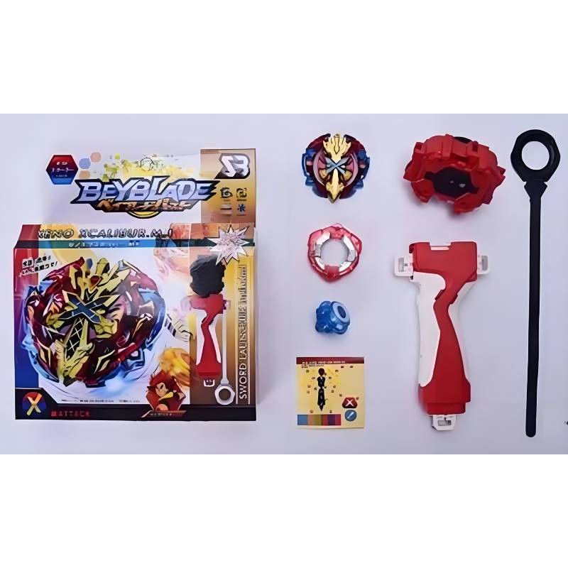 Con quay hồi chuyển dòng B48 Beyblade Xcalibur Xeno có bệ phóng Đồ chơi trẻ em thời trang
