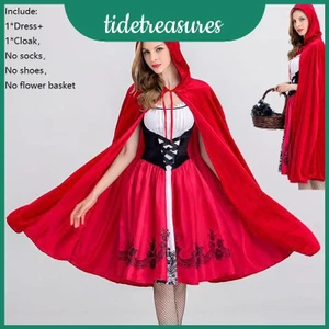 Áo hoodie cưỡi ngựa màu đỏ nhỏ Trang phục phù thủy dành cho nữ có ren chi tiết