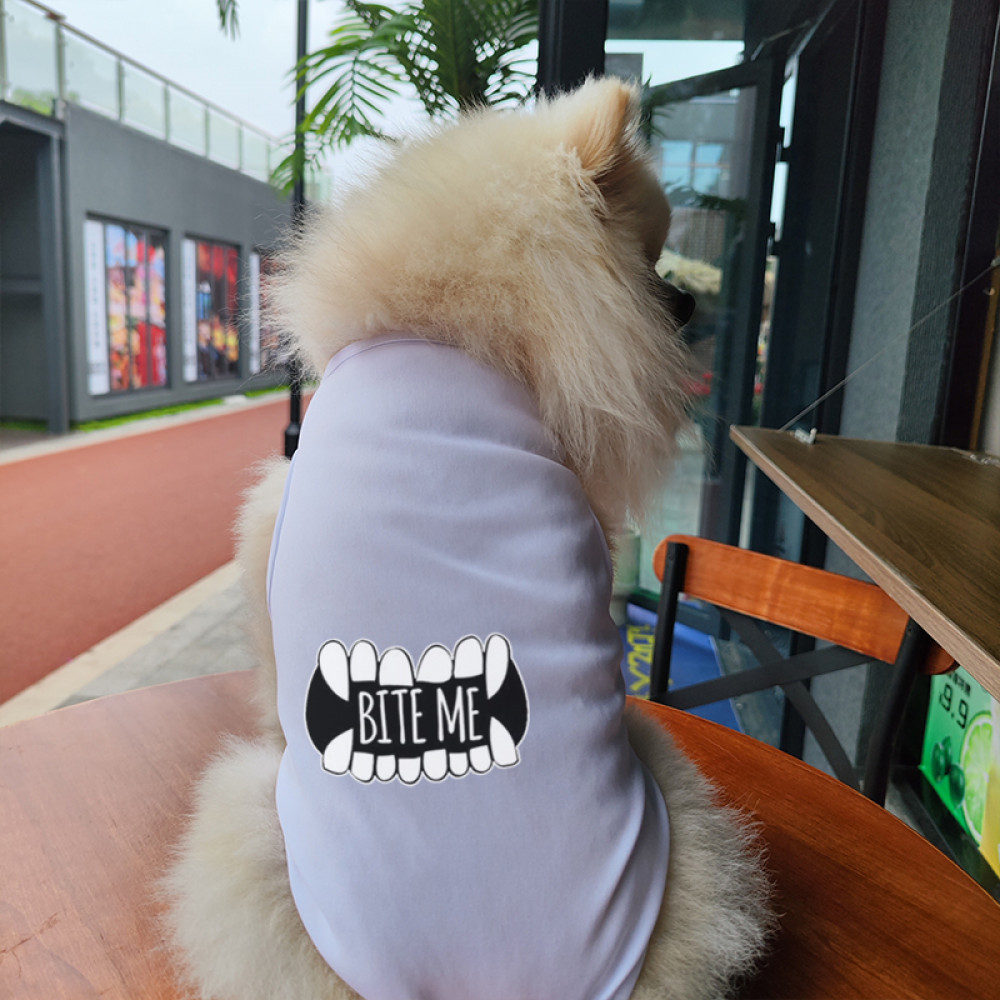 ✨ Hàng Mới Về ✨ S-2XL Thú Cưng Họa Tiết Vui Nhộn In Hình Cho Chó Nhỏ Và Vừa Quần Áo Cho Chó Thoáng Khí