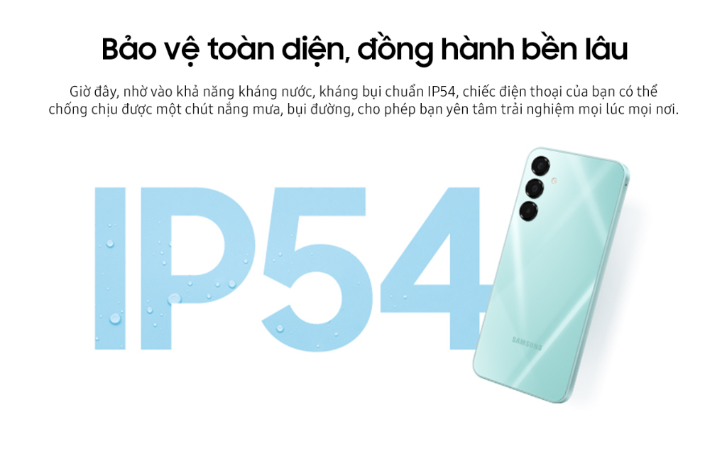 Mô tả Điện thoại Samsung Galaxy A16 5G (8GB/128GB), màn hình Super AMOLED 6.7", kháng bụi nước IP54 - 5