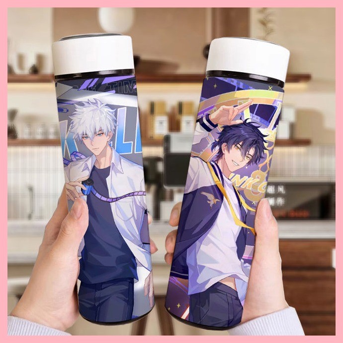 Cốc Nước Giữ Nhiệt Liên Kết Cốc Click Charles Lucas Jo Emma Time Agent Smart Thermos Cup Công Suất Lớn Thép Không Gỉ Di Động Giá Trị Cao Hiển Thị Nhiệt Độ Hoạt Hình Cốc Nước Ngoài Trời
