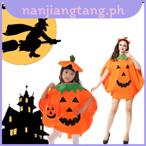 Quần áo bí ngô Halloween mềm mại và thoải mái kèm giày và mũ