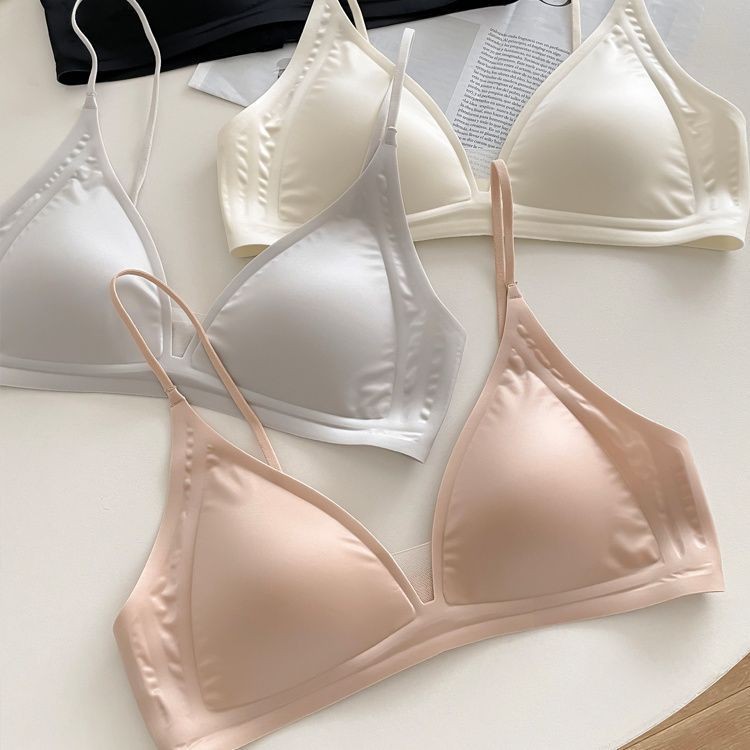 Áo ngực nữ cup V ôm dáng quyến rũ, Áo lót không gọng mút mỏng may liền