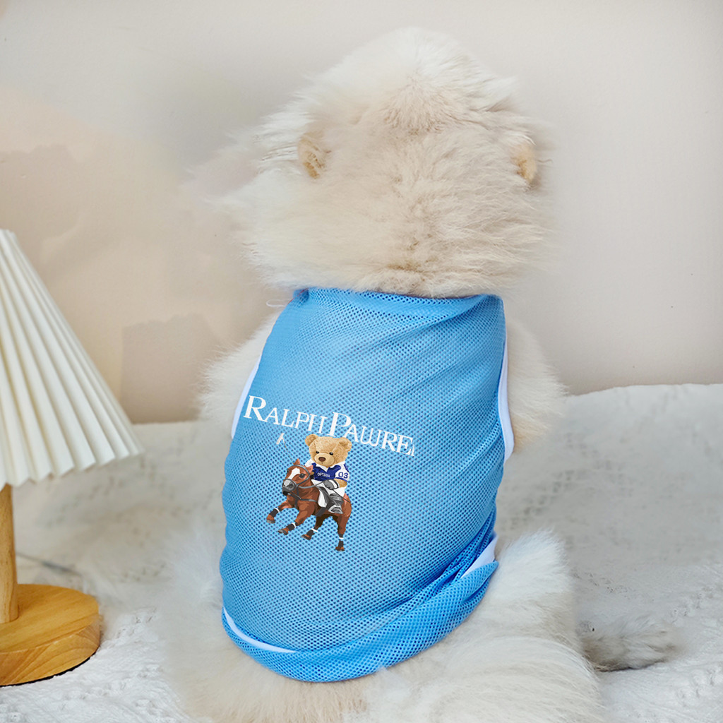 ✨ Hàng Mới Về ✨ S-2XL Mèo / Chó Thoải Mái Quần Áo Thú Cưng Cưỡi Gấu Họa Tiết In Hình Thoáng Khí Chó Lưới Áo Vest
