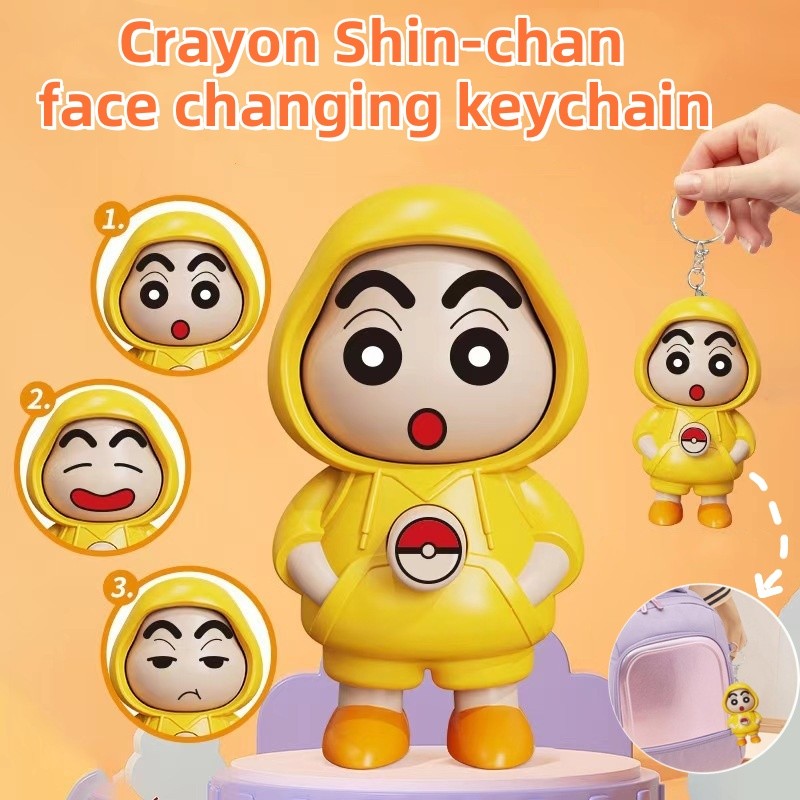 2 Đồ Chơi Giải Nén Sáng Tạo Dễ Thương Thay Đổi Mặt Crayon Shin-chan Búp Bê Móc Khóa Sáng Tạo Và Thú Vị Kuromi Đồ Chơi Đổi Mặt Quà Tặng Sinh Nhật