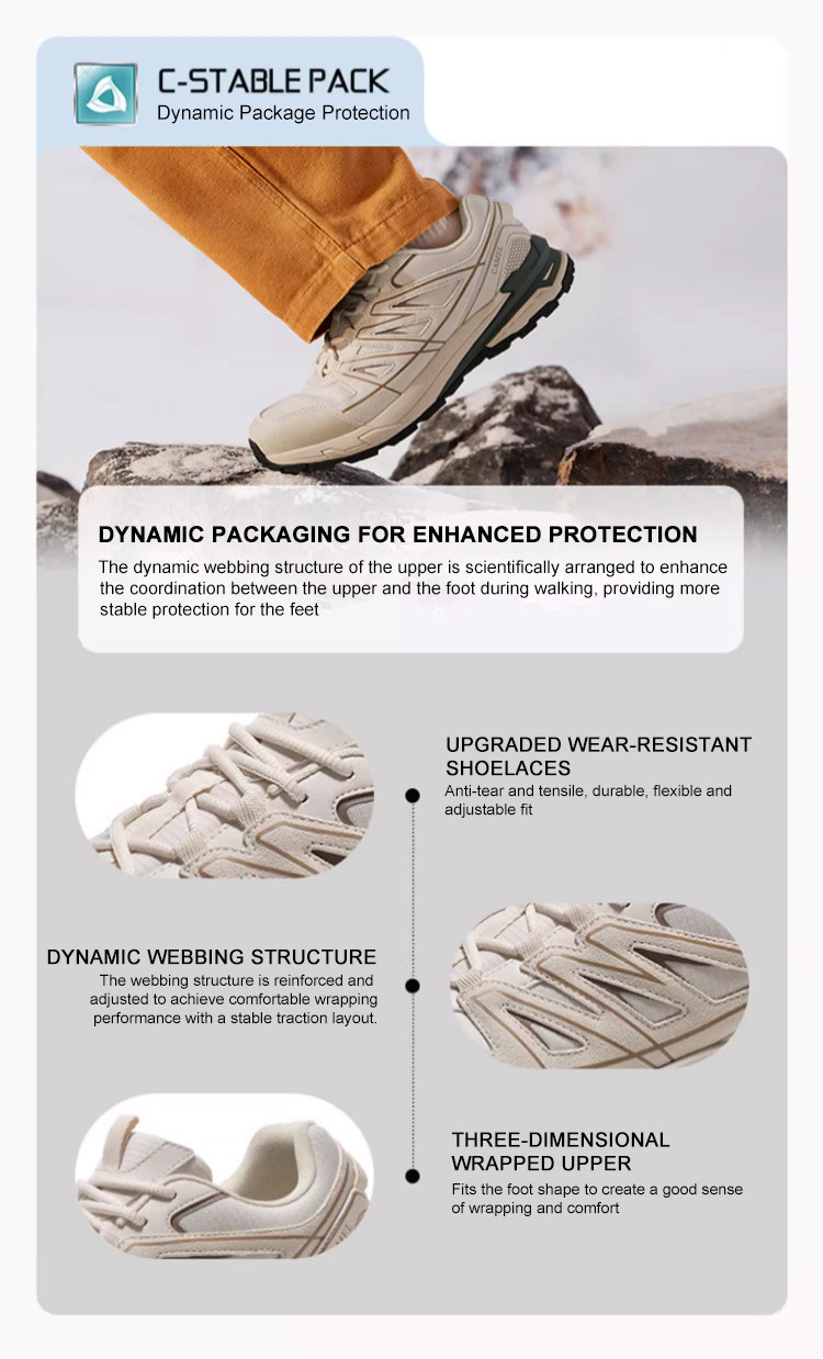 Mô tả CAMEL CROWN Giày Đi Bộ Đường Dài Nam Nữ Thể Thao Ngoài Trời Giày Chạy Bộ Giảm Sốc Thoáng Khí - 4