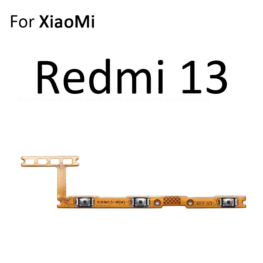 Tắt Tiếng Công Tắc Phím Nguồn BẬT TẮT Nút Âm Lượng Điều Khiển Cáp Mềm Cho Xiaomi Redmi 12 12C 13 13C 13R 14C 14R A3x A1 A2 A3 Plus Pro Thay Thế Các Bộ Phận