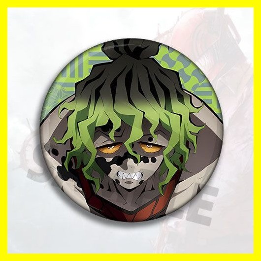 [Zoci] Huy Hiệu Demon Slayer Kibutsuji Muzan Demon Slayer Anime Hàng Hóa Thanh Chi Mặt Dây Chuyền Huy Hiệu Cuộn Dây Hai Trẻ Em Huy Hiệu Yiwo Ghế Đen Tử Thần Muu Wu Miserable Ume Douma Hakuji