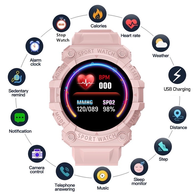 Đồng hồ thông minh Y56 Màn hình cảm ứng Bluetooth chống nước Theo dõi nhịp tim Vòng đeo tay thông minh Đồng hồ đeo tay điện tử Hỗ trợ đồng hồ đeo tay Android IOS Đồng hồ quà tặng cho nam nữ
