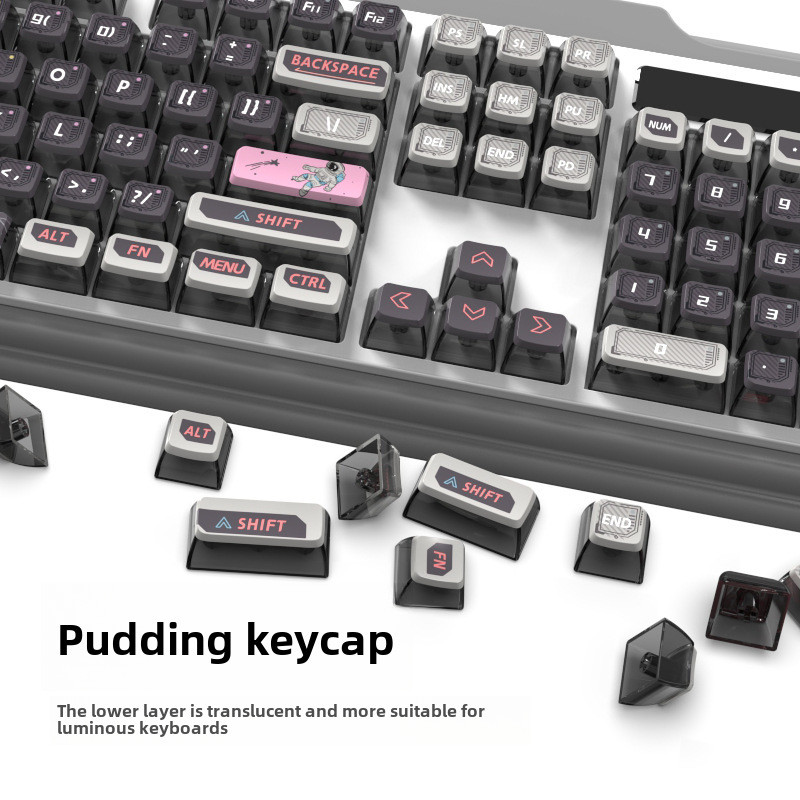 Keycaps Mới Cá Tính Thăng Hoa Không Dây Trong Suốt Bàn Phím Chơi Game ...