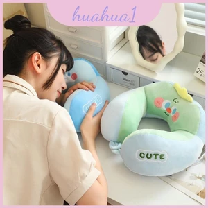Gối hỗ trợ cổ hình chữ U mềm Ice Plush Silk Camel để thư giãn khi đi du lịch và làm việc