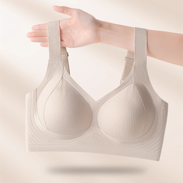 Mỏng Đệm Full Cup Nữ Áo Ngực Không Dây Hỗ Trợ Mềm Mại Lớn Bust Push Up Nữ Đồ Lót Bralette