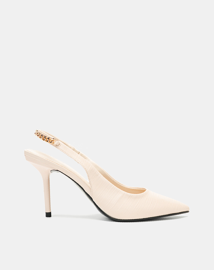 Mô tả Giày Cao Gót Nữ 9cm Thời Trang JUNO Giày Cao Gót Slingback Phối Xích CG09170 - 1