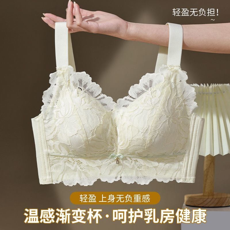 Mùa Hè Mỏng Quần Lót Nữ Lớn Ngực Nhỏ Full Cup Áo Ngực Kích Thước Lớn Chống Chảy xệ Phụ Trợ Ngực Áo Ngực Có Thể Điều Chỉnh