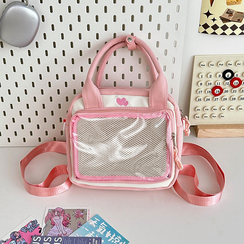 Thiết kế đơn giản Túi đeo chéo Nylon thanh lịch có khóa kéo cho cô gái ngọt ngào hàng ngày