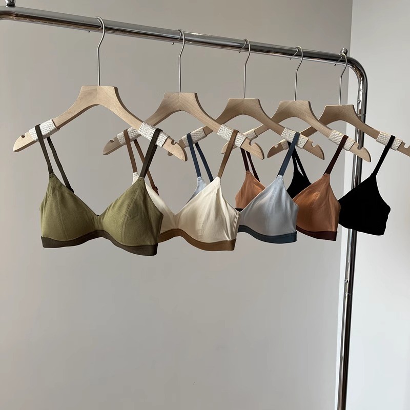 [Sản phẩm mới] Cốc mỏng liền mạch Áo ngực nữ trẻ trung không dây Quần lót ngực nhỏ Quần lót nữ Bralette