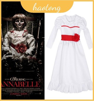 Sáng tạo Váy trắng Annabelle quyến rũ Trang phục Halloween kinh dị Mọi lứa tuổi