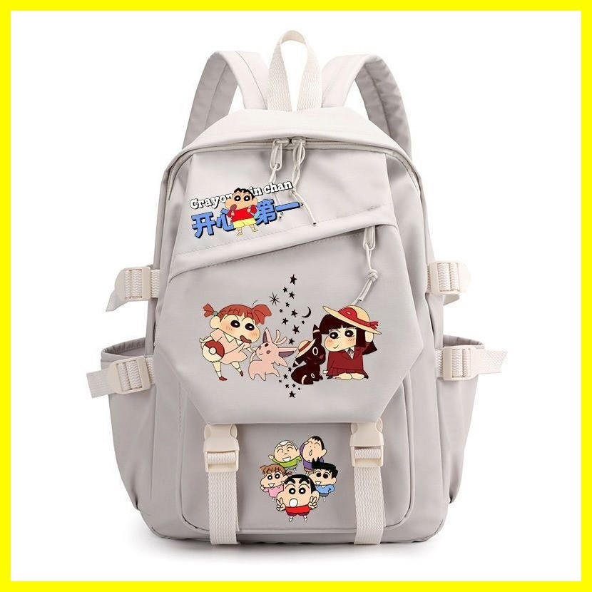 [Zoci] Schoolbag Crayon Shin-chan Nohara shinnosuke Crayon Shin-chan Campus Túi đi học đơn giản Học sinh trung học cơ sở Ba lô thời trang Ba lô Anime giá trị cao