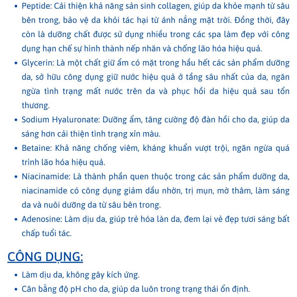 Mô tả Nước hoa hồng dưỡng da Căng Bóng Dr. Pepti + Centella Toner  EX 180ml - 2