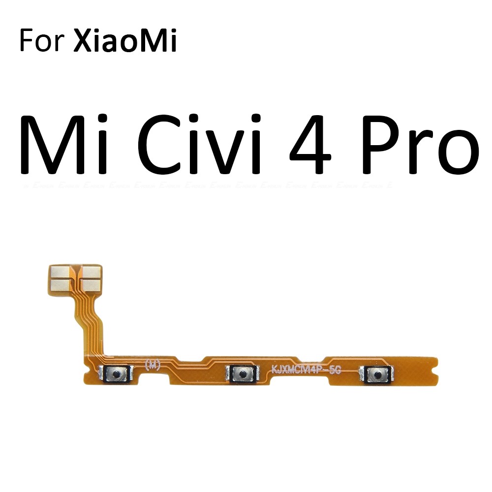 Tắt Tiếng Công Tắc Phím Nguồn BẬT TẮT Nút Âm Lượng Điều Khiển Cáp Mềm Cho Xiaomi Mi 12 12X 12S 12T 13 13T 14 14T Civi 4 Pro Ultra Lite Thay Thế Các Bộ Phận